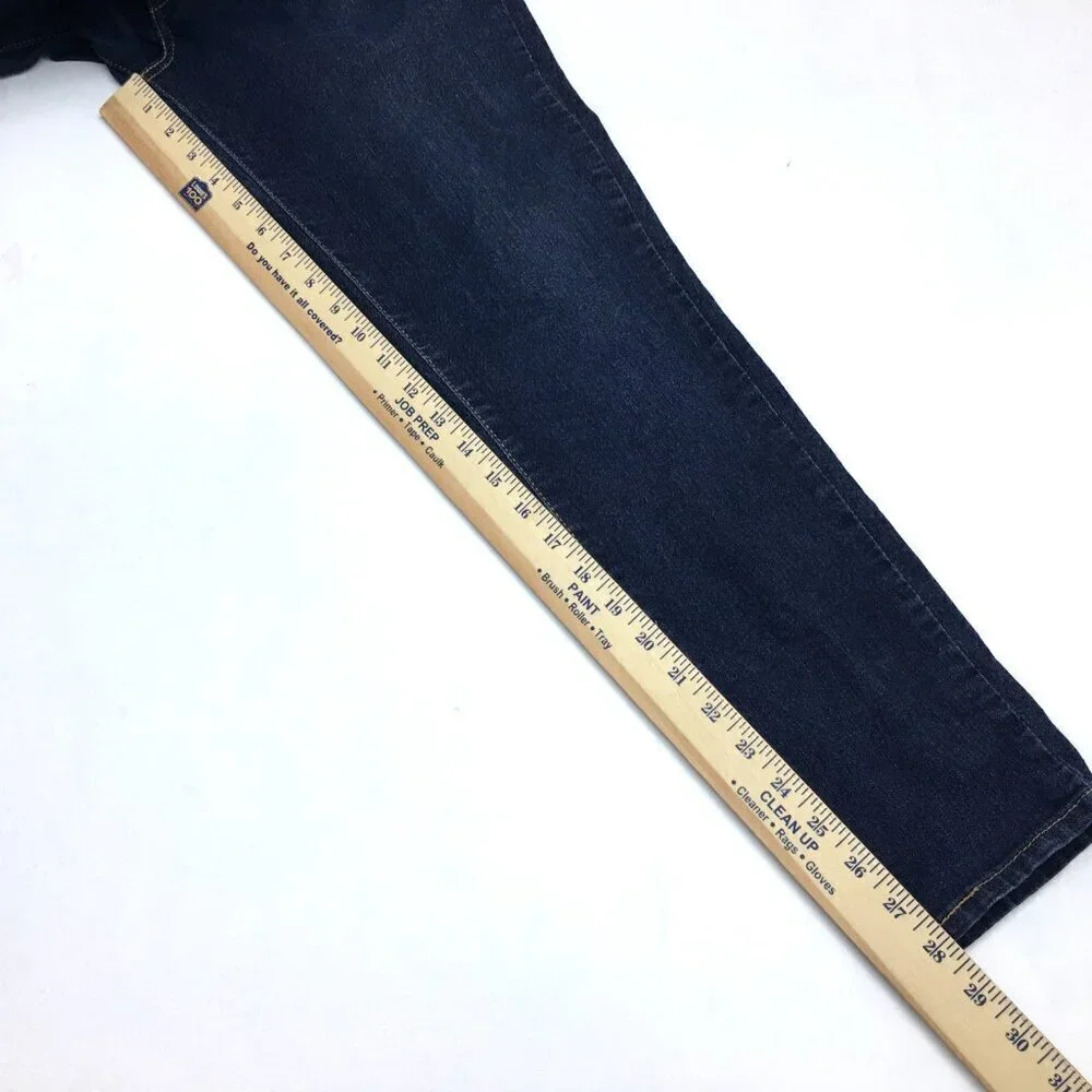 Levi's Signature Jeans Totally Shaping Skinny Dark Wash size 12 length 28